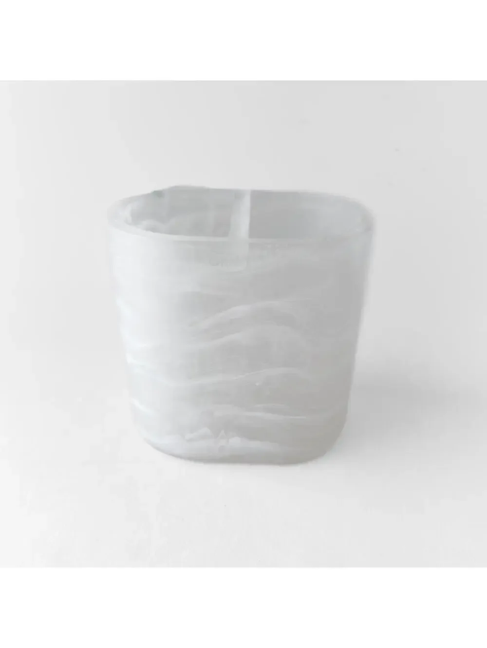 New Resin‎ White Translucent Marbled Effect Toothbrush Holder